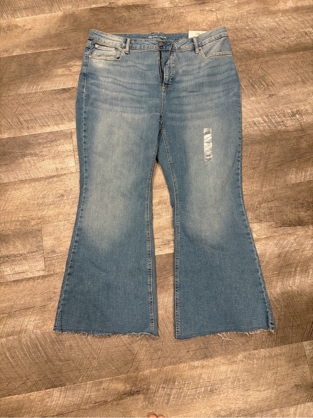 Light Wash Women's Flare Jeans - Blue